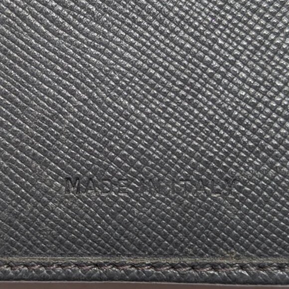 Prada Textured Gray Trifold Wallet with Dust Bag - Picture 11 of 16